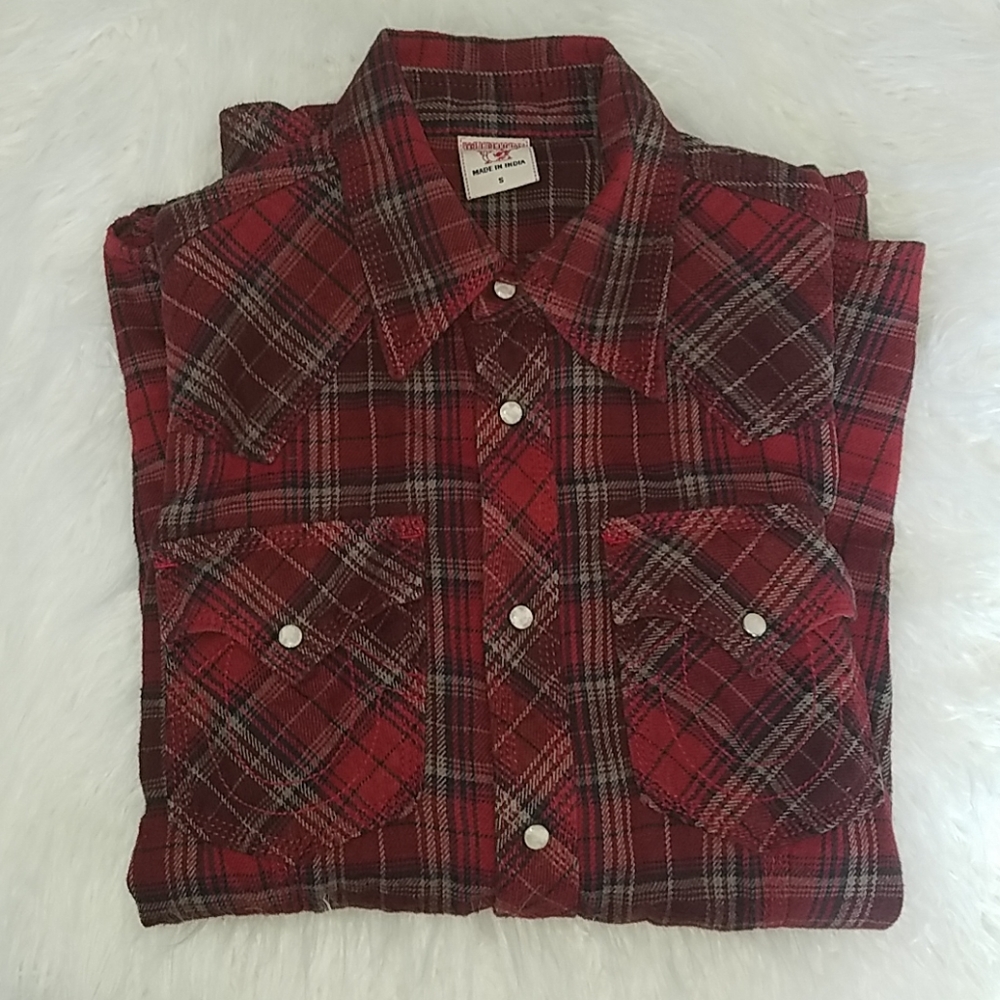 True religion flannel button up